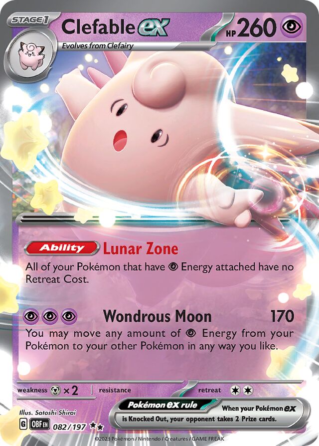 Clefable ex (082/197) - [Obsidian Flames]