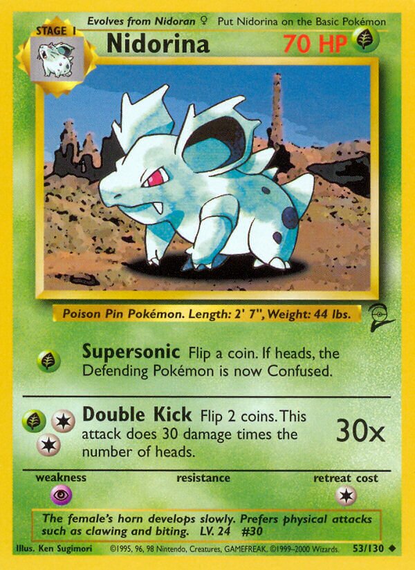 Nidorina (53/130) - [Base Set 2]