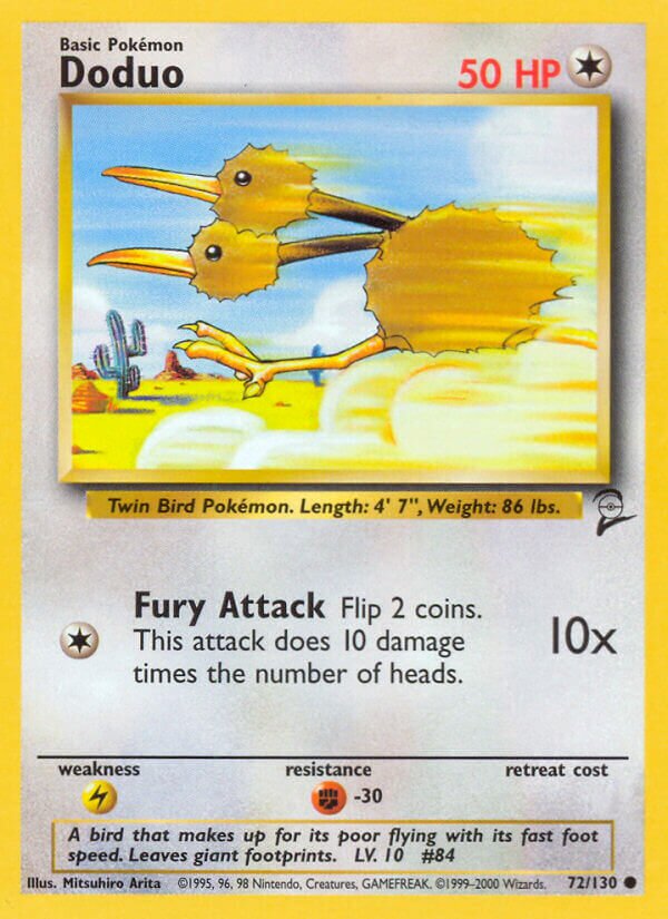 Doduo (72/130) - [Base Set 2]