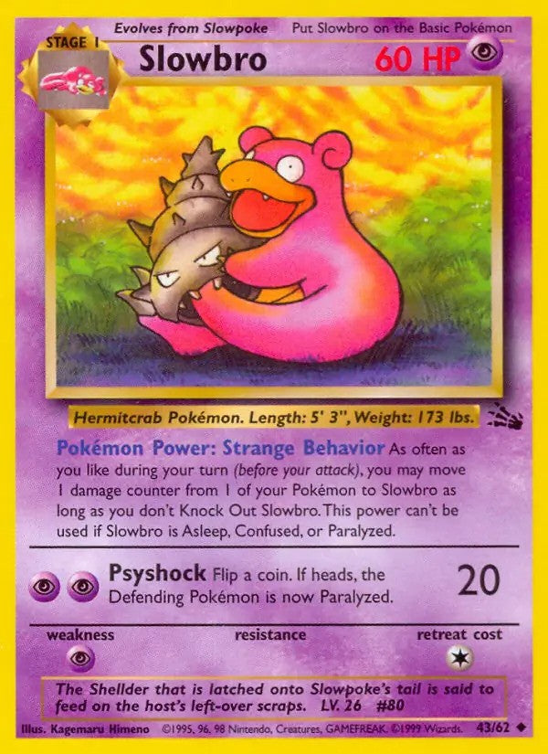Slowbro Unlimited (43/62) - [Fossil]