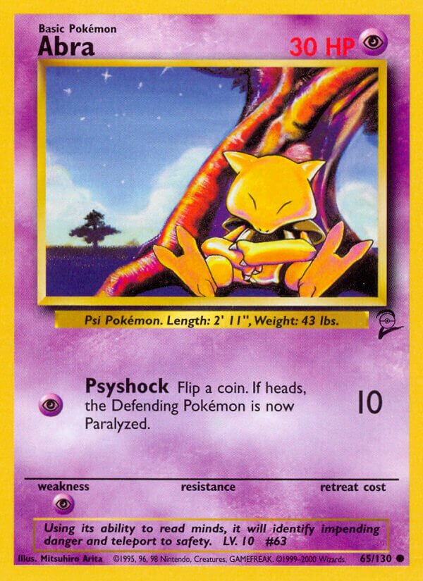 Abra (65/130) - [Base Set 2]