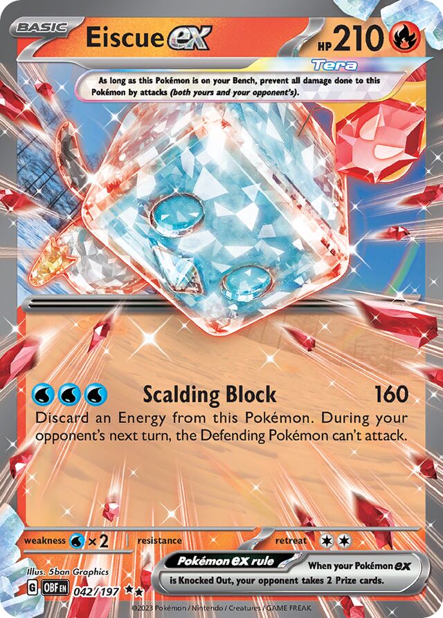 Eiscue ex (042/197) - [Obsidian Flames]
