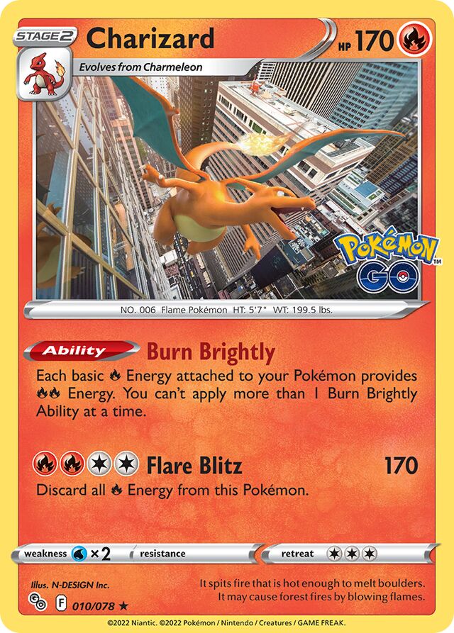 Charizard Holo (010/078) - [Pokémon Go!]