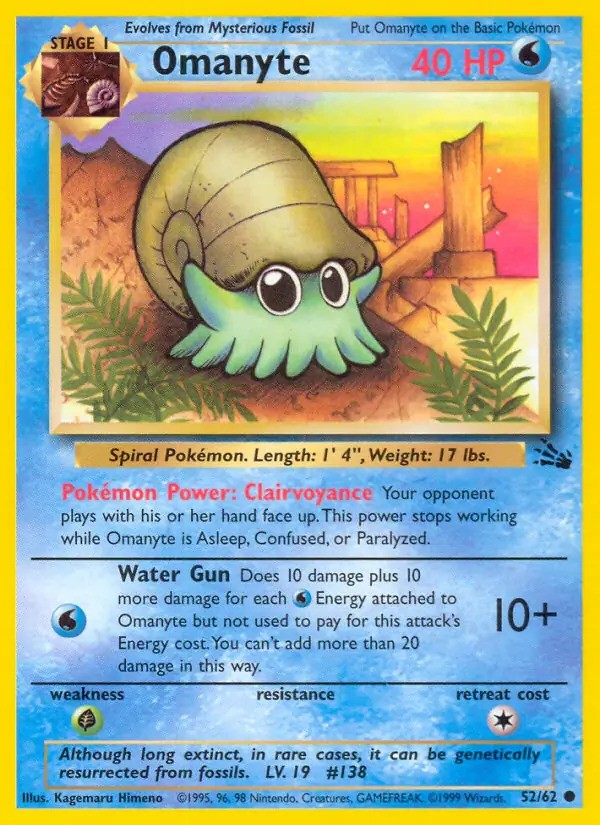 Omanyte Unlimited (52/62) - [Fossil]