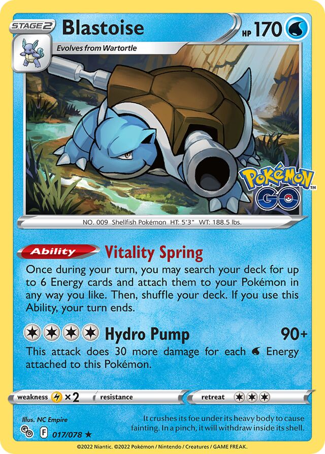 Blastoise Holo (017/078) - [Pokémon Go!]