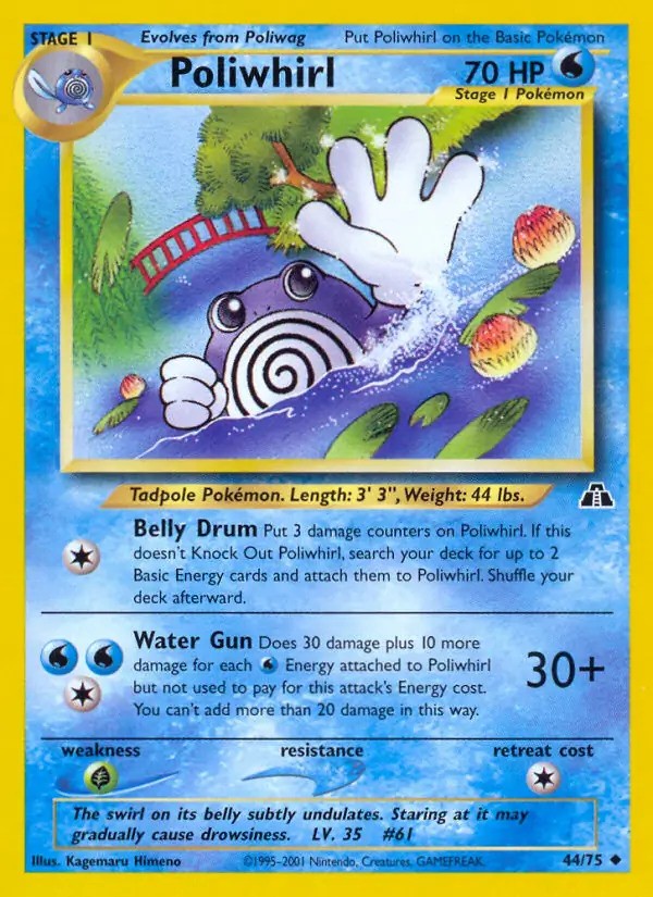 Poliwhirl Unlimited (44/75) - [Neo Discovery]