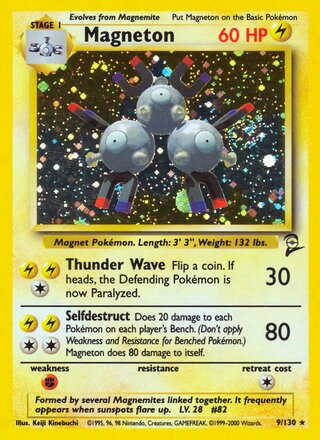 Magneton Holo (9/130) - [Base Set 2]