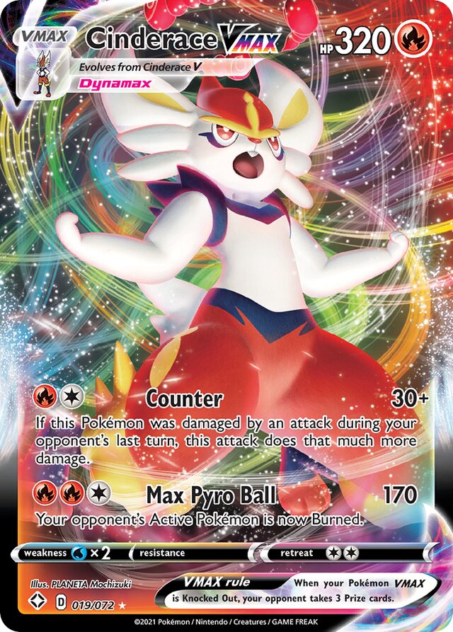 Cinderace VMAX (019/072) - [Shining Fates]