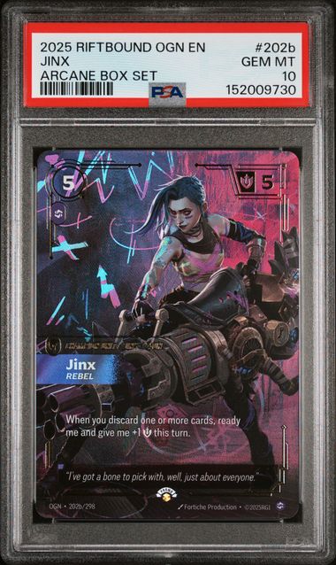 Jinx - Rebel Arcane Box Set (202b/298) PSA 10 - [Riftbound Graded]