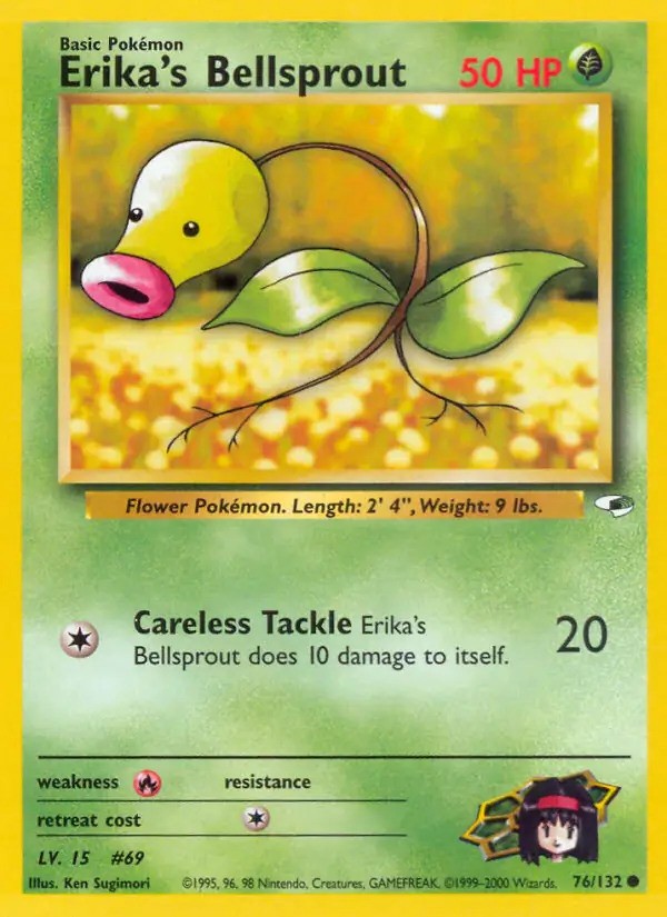Erika's Bellsprout Unlimited (76/132) - [Gym Heroes]
