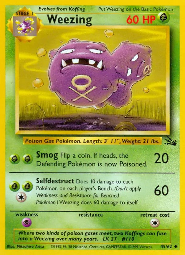 Weezing Unlimited (45/62) - [Fossil]