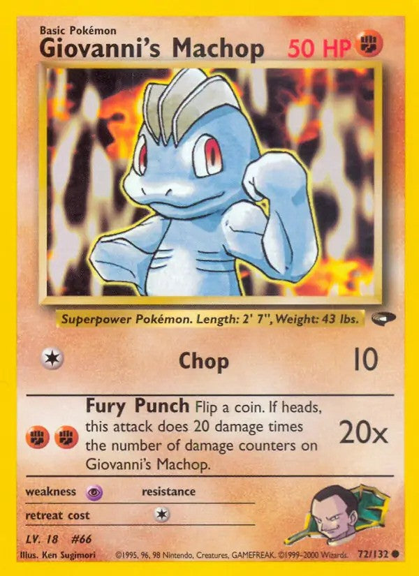Giovanni's Machop Unlimited (72/132) - [Gym Challenge]