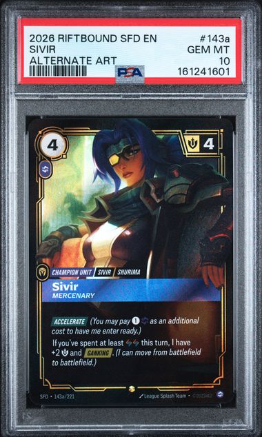 Sivir - Mercenary (143a/221) PSA 10 - [Riftbound Graded]
