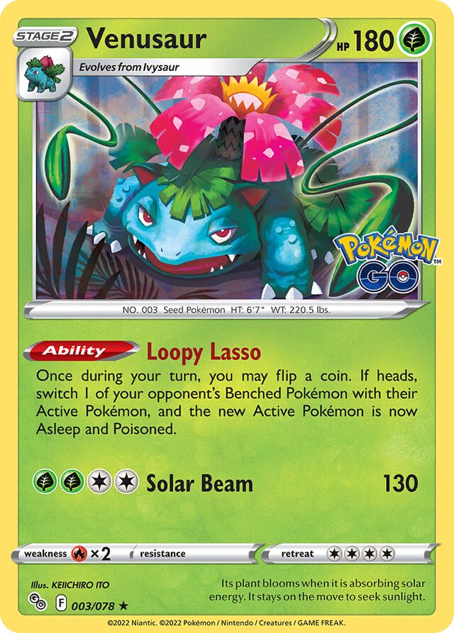 Venusaur Holo (003/078) - [Pokémon Go!]