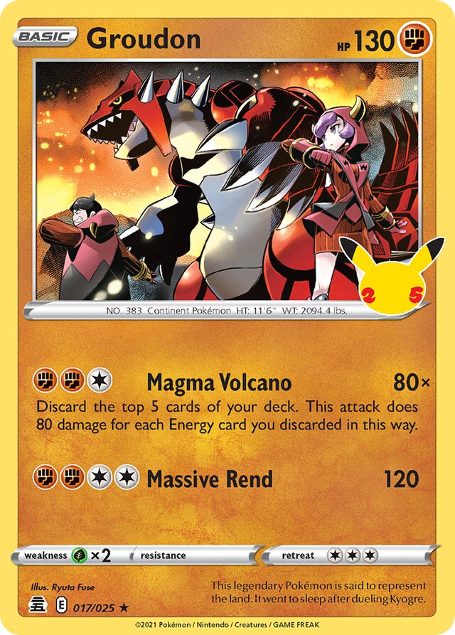 Groudon (017/025) - [Celebrations: 25th Anniversary]