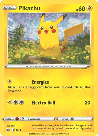 Pikachu (7/15) - [McDonald's Match Battle 2022]