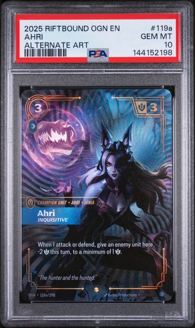 Ahri (119a/298) PSA 10 - [Riftbound Graded]