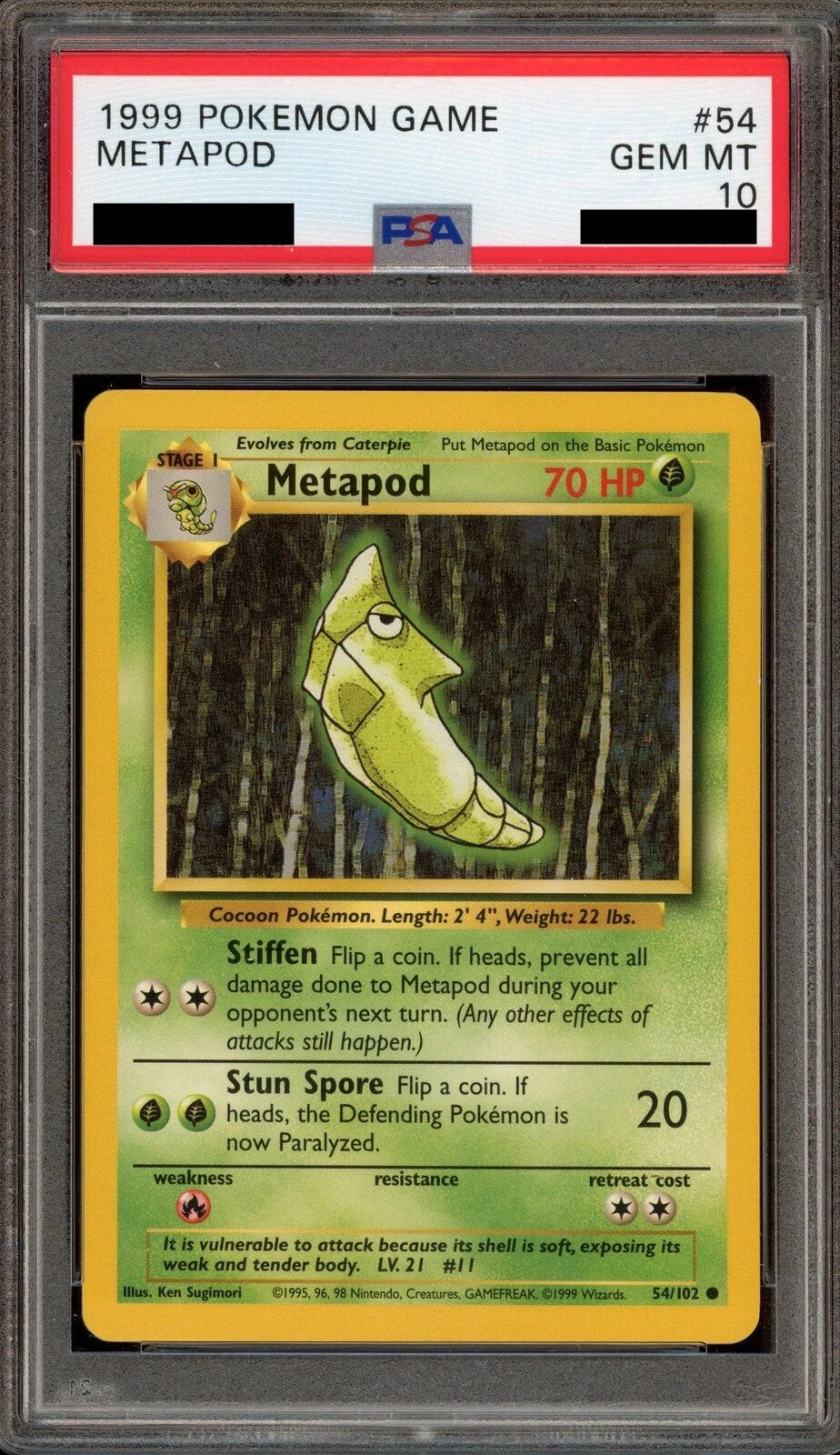 Metapod (54/102) PSA 10 - [Graded]