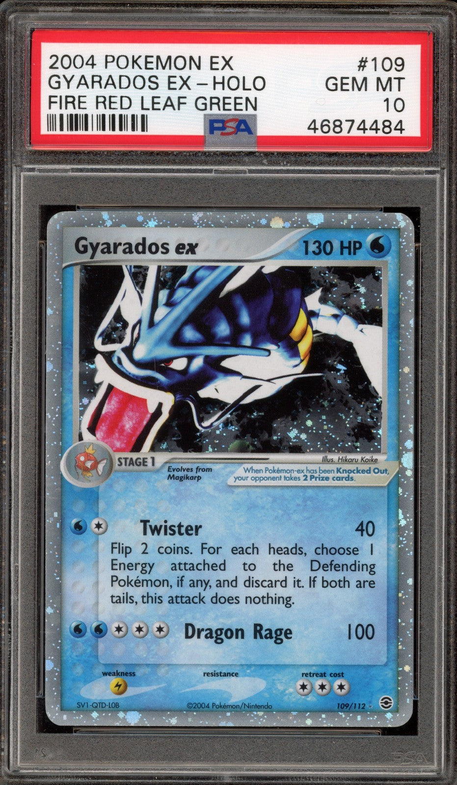 Gyarados ex (109/112) PSA 10 - [Graded]