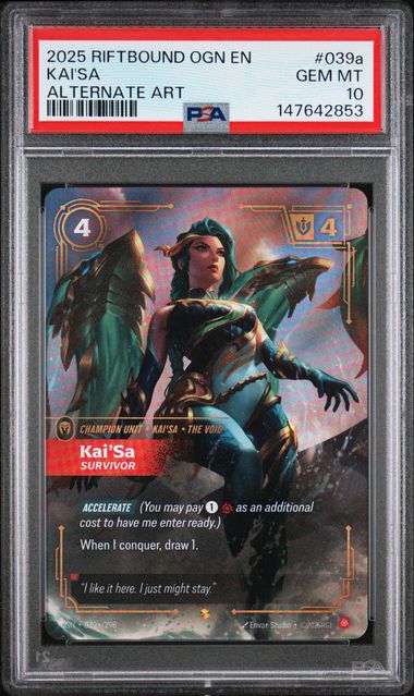 Kai'sa (039a/298) PSA 10 - [Riftbound Graded]