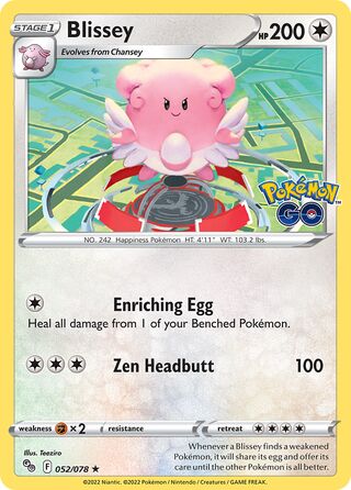 Blissey (052/078) - [Pokémon Go!]