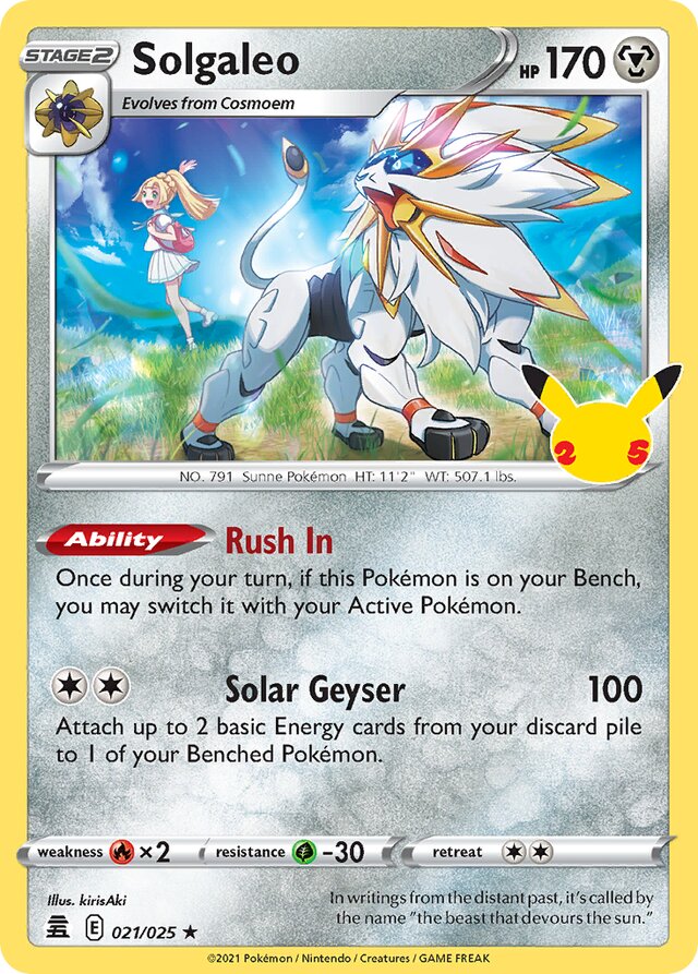Solgaleo (021/025) - [Celebrations: 25th Anniversary]