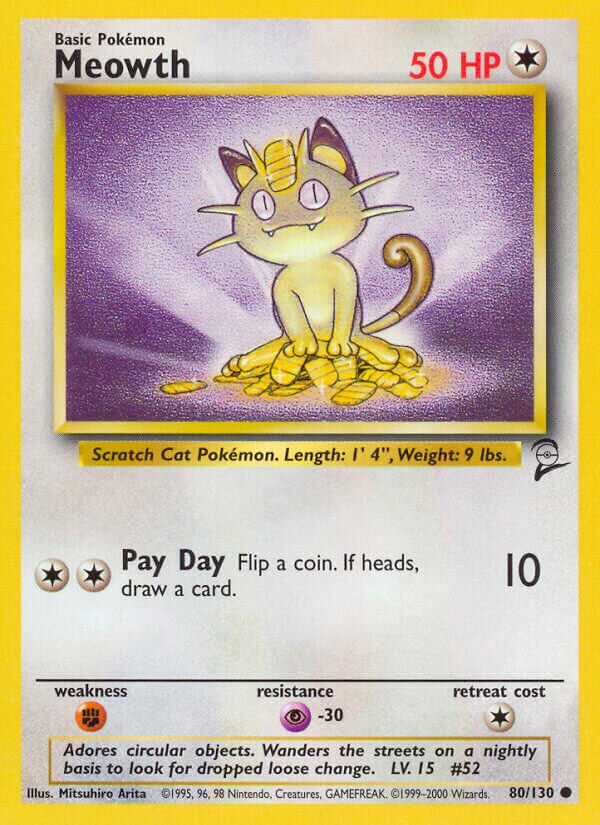 Meowth (80/130) - [Base Set 2]