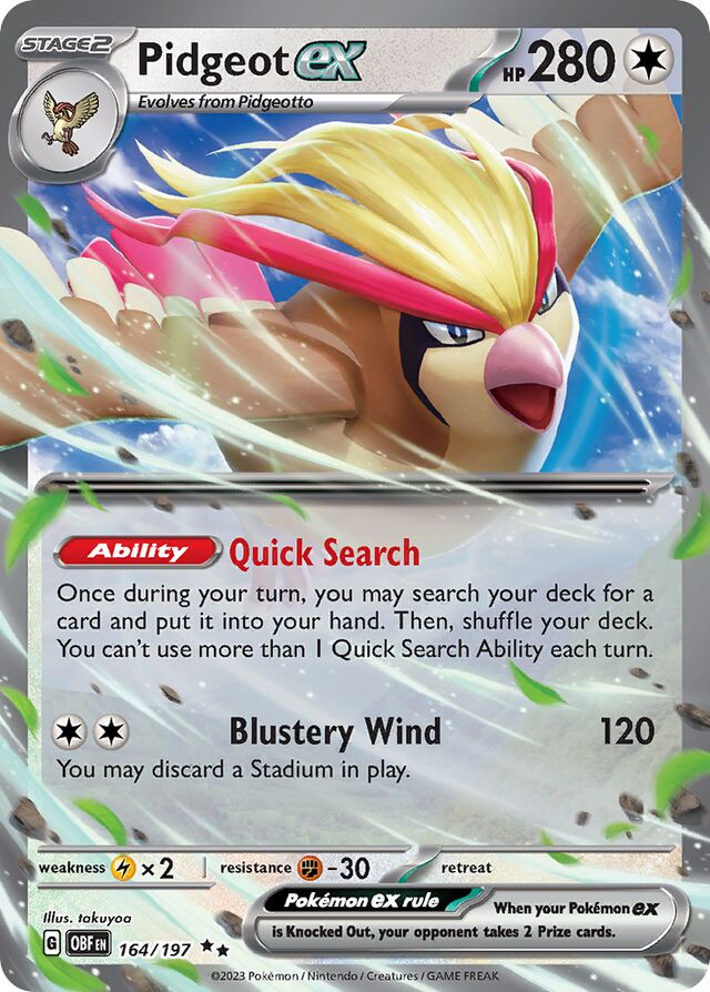 Pidgeot ex (164/197) - [Obsidian Flames]