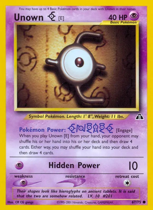 Unown [E] Unlimited (67/75) - [Neo Discovery]