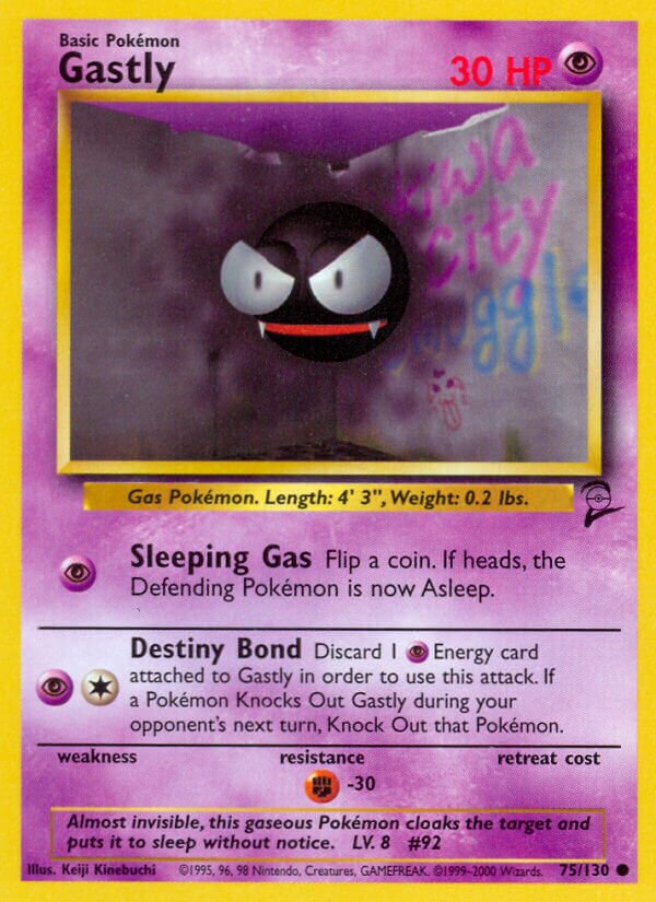 Gastly (75/130) - [Base Set 2]