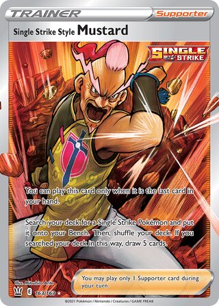 Single Strike Style Mustard (163/163) - [Battle Styles]