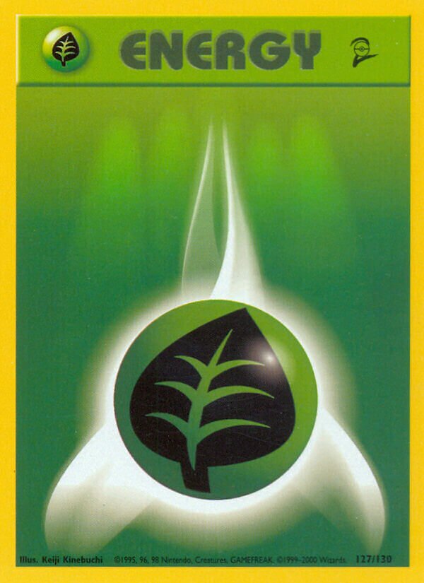 Grass Energy (127/130) - [Base Set 2]