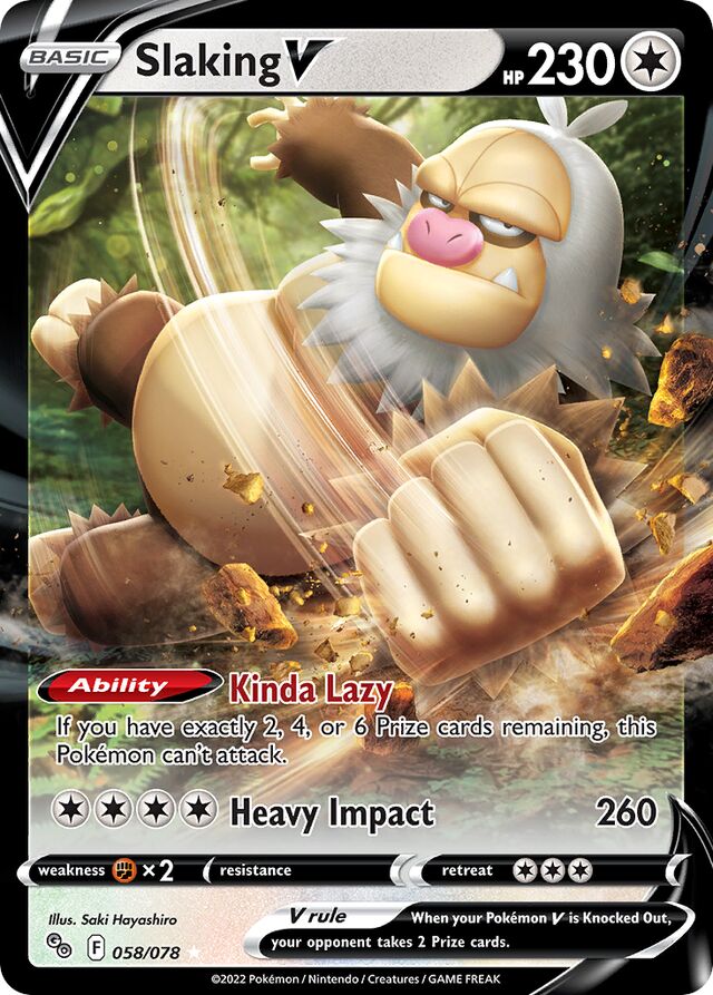Slaking V (058/078) - [Pokémon Go!]