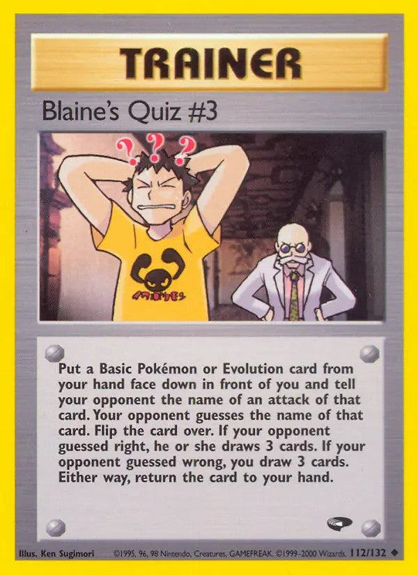 Blaine's Quiz #3 Unlimited (112/132) - [Gym Challenge]