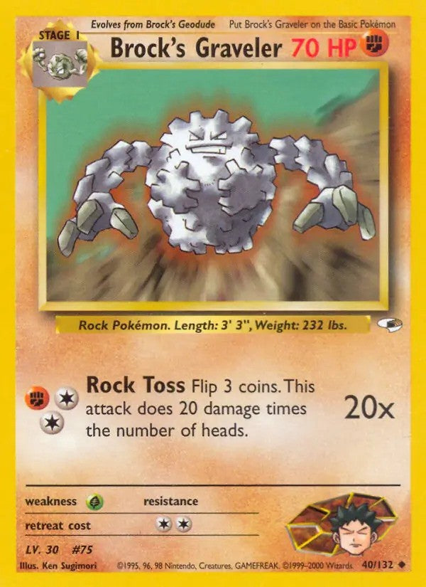 Brock's Graveler Unlimited (40/132) - [Gym Heroes]