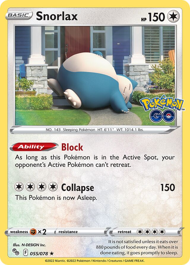 Snorlax Holo (055/078) - [Pokémon Go!]