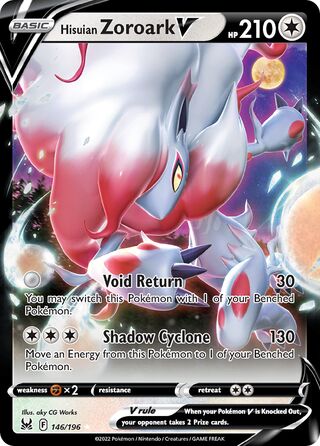 Hisuian Zoroark V (146/196) - [Lost Origin]