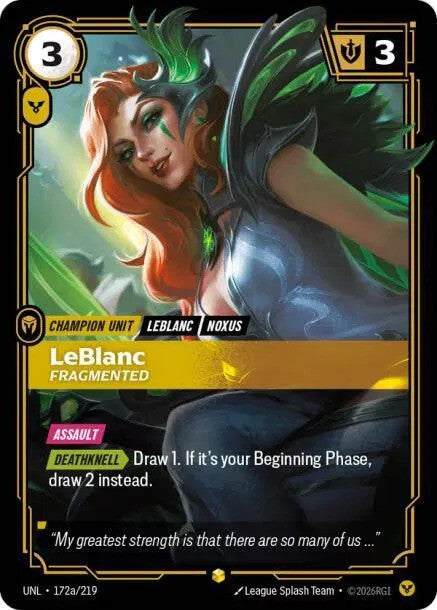 LeBlanc - Fragmented (172a/219) - [Unleashed]