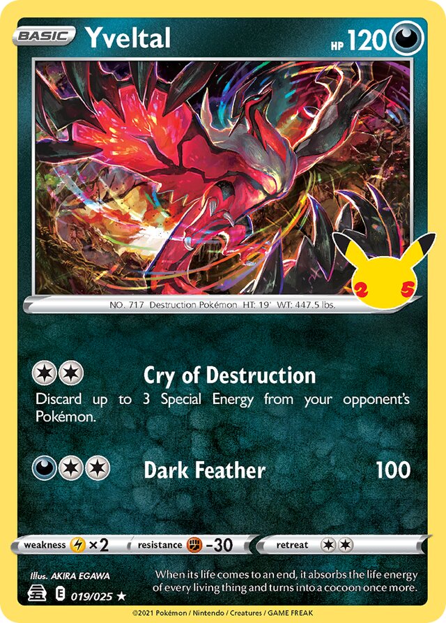 Yveltal (019/025) - [Celebrations: 25th Anniversary]