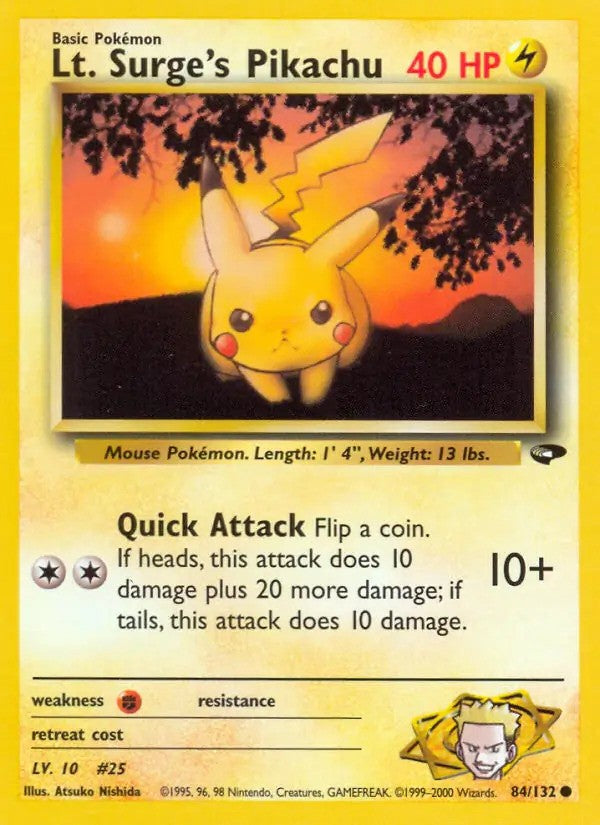 Lt. Surge's Pikachu Unlimited (84/132) - [Gym Challenge]