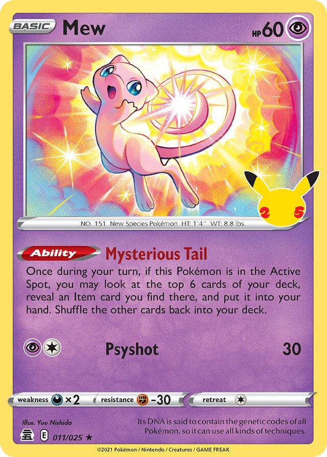 Mew (011/025) - [Celebrations: 25th Anniversary]