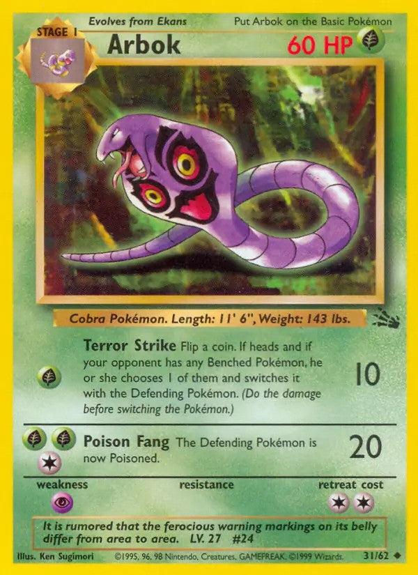 Arbok Unlimited (31/62) - [Fossil]