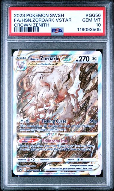 Hisuian Zoroark VSTAR (GG56/GG70) PSA 10 - [Graded]