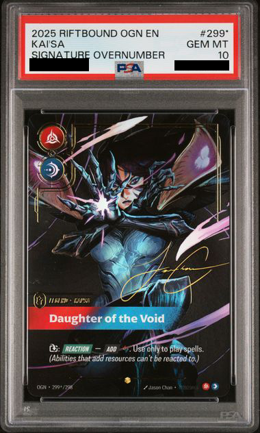 Kai'sa Signature Overnumber (299*/298) PSA 10 - [Riftbound Graded]