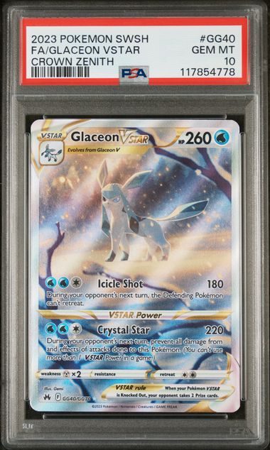 Glaceon VSTAR (GG40/GG70) PSA 10 - [Graded]