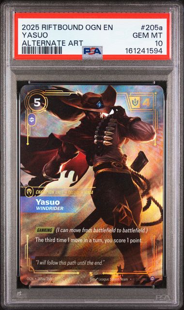 Yasuo - Windrider (205a/298) PSA 10 - [Riftbound Graded]