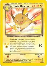 Dark Raichu Deck Exclusive (7/110) - [WOTC Legendary Collection]
