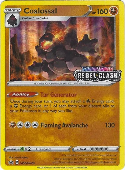Coalossal Prerelease (SWSH024) - [Sword & Shield Promos]