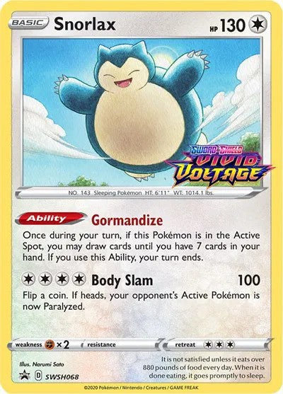 Snorlax Prerelease (SWSH068) - [Sword & Shield Promos]