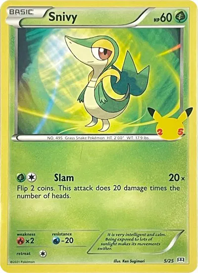 Snivy (5/25) - [McDonald's 25th Anniversary Promos]